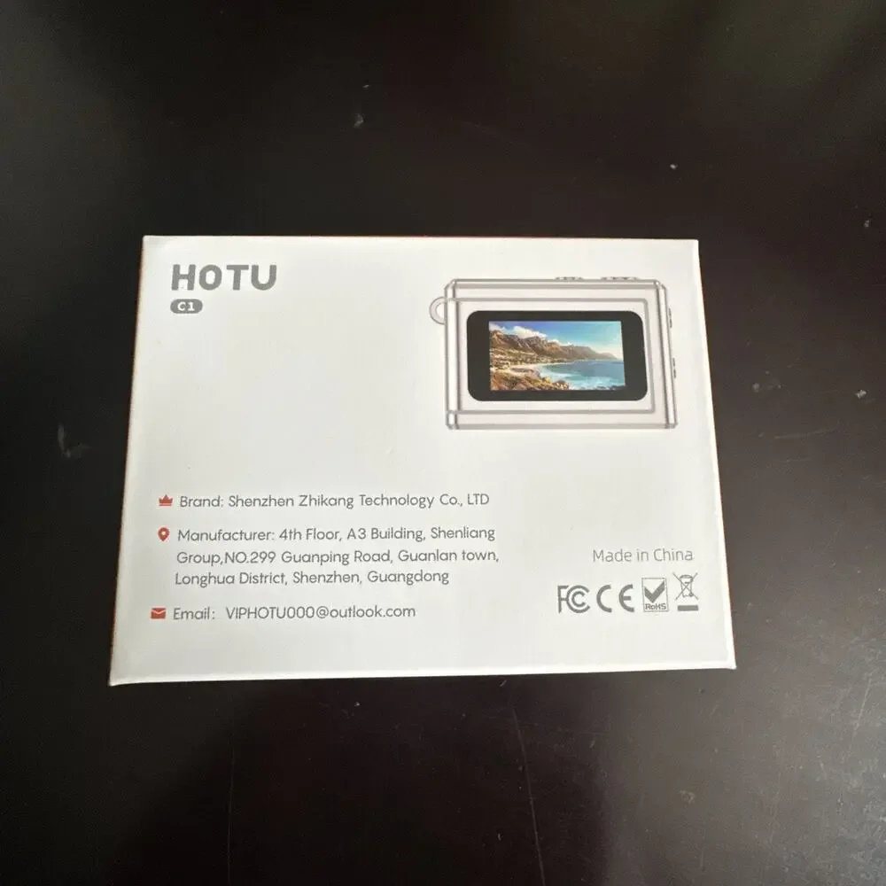 HOTU Mini Keychain Digital Camera, 1080P Video Recorder with 32GB MicroSD Silver